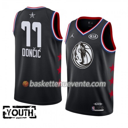 Maillot Basket Dallas Mavericks Luka Dončić 77 2019 All-Star Jordan Brand Noir Swingman - Enfant